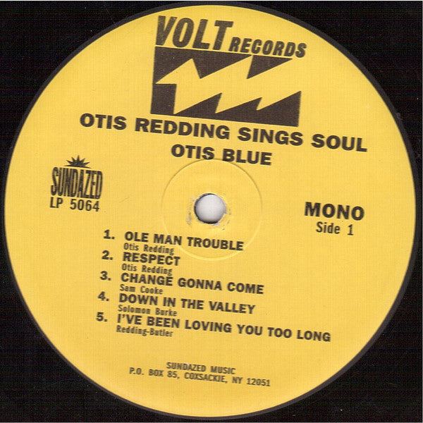 Otis Redding - Otis Blue / Otis Redding Sings Soul (1965) - Mint- LP Record 2014 Volt Sundazed USA Mono Vinyl - Soul / Funk - Shuga Records