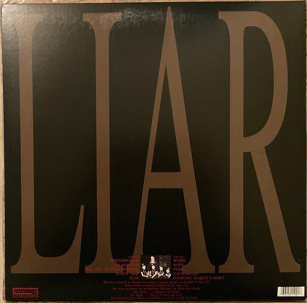 The Jesus Lizard - Liar (1992) - Mint- LP Record 2009 Touch And Go Vinyl & Download -  Indie Rock / Punk / Noise Rock - Shuga Records