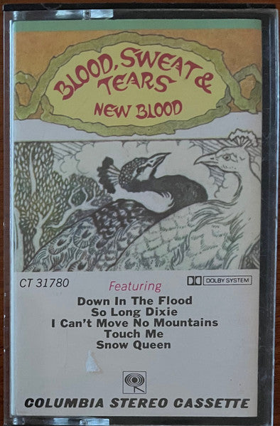 Blood, Sweat & Tears - New Blood - Used Cassette 1972 Columbia Tape - Blues Rock