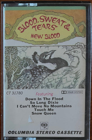 Blood, Sweat & Tears - New Blood - Used Cassette 1972 Columbia Tape - Blues Rock