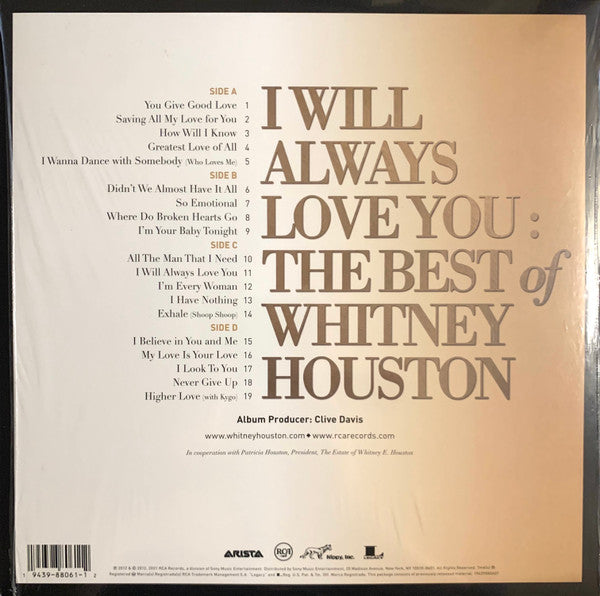 Whitney Houston - I Will Always Love You: The Best Of Whitney Houston - Mint- LP Record 2021 Arista Walmart Exclusive USA Dark Purple Vinyl - Soul / R&B / Synth-pop - Shuga Records