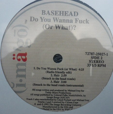 Basehead – Do You Wanna Fuck (Or What)? - New 12" Single Record 1993 Imago USA Vinyl - Hip Hop / Lo-Fi