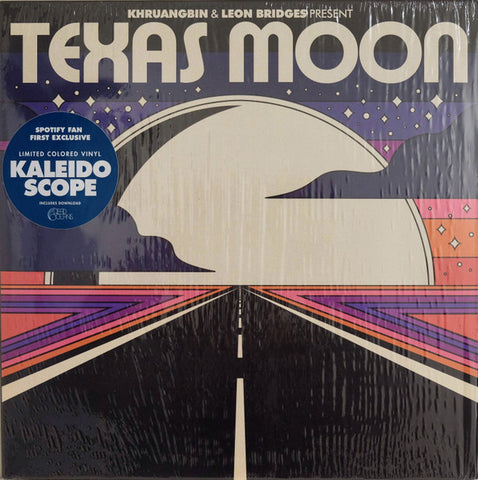 (Damaged Cover) - Khruangbin & Leon Bridges - Texas Moon - New EP Record 2022 Dead Oceans Spotify Fan Exclusive Kaleidoscope Vinyl - Pop / Psychedelic / Soul