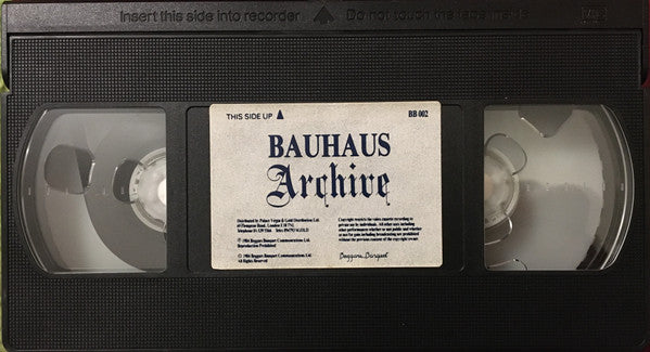 Bauhaus - Archive (1984) - Mint- VHS Tape 1990 Beggars Banquet USA Rare - Goth Rock