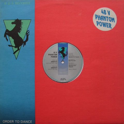 48 V Phantom Power - Graffity - VG+ 12" Single Record 1992 R & S Belgium Vinyl - Techno