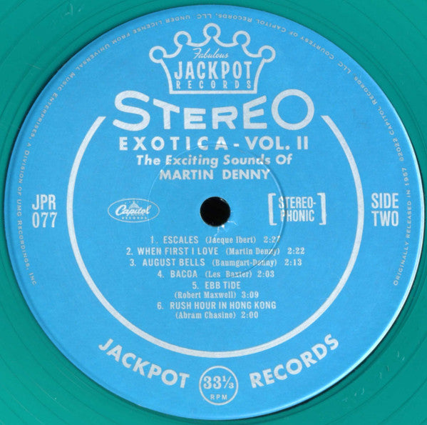 Martin Denny - Exotica Volume II (1957) - New LP Record 2022 Jackpot Tropical Green Vinyl - Jazz / Exotica / Space-Age