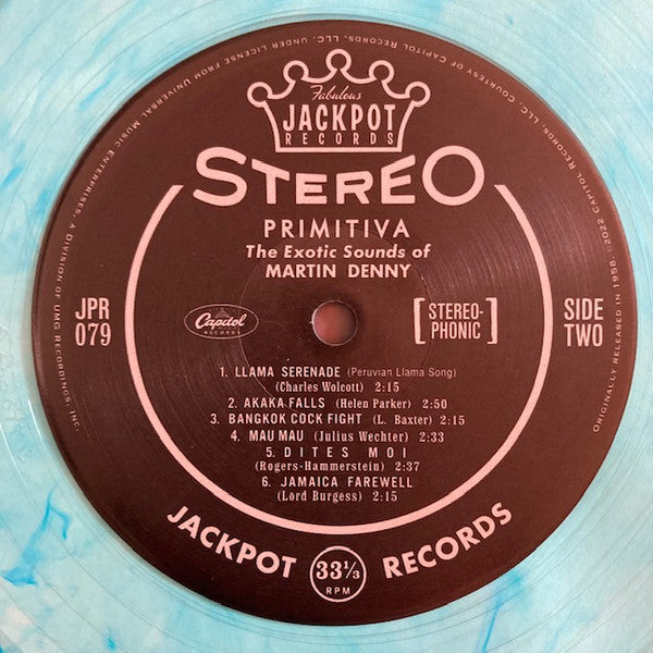 Martin Denny - Primitiva (1958) - New LP Record 2022 Jackpot Lagoon Blue Vinyl - Jazz / Exotica / Space-Age