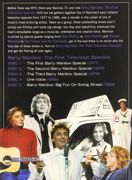 Barry Manilow - The First Television Specials - New 5x DVD Box Set 2007 Rhino USA - Pop Vocal