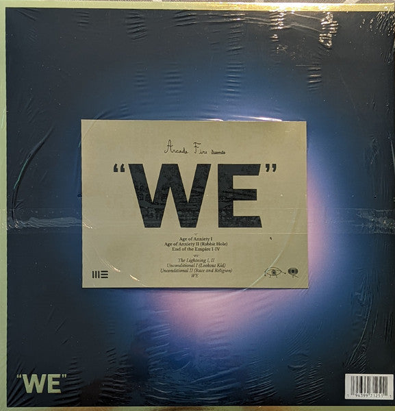 Arcade Fire – WE - New LP Record 2022 Columbia Sony White Vinyl, Sticker & Poster  - Alternative Rock / Indie Rock