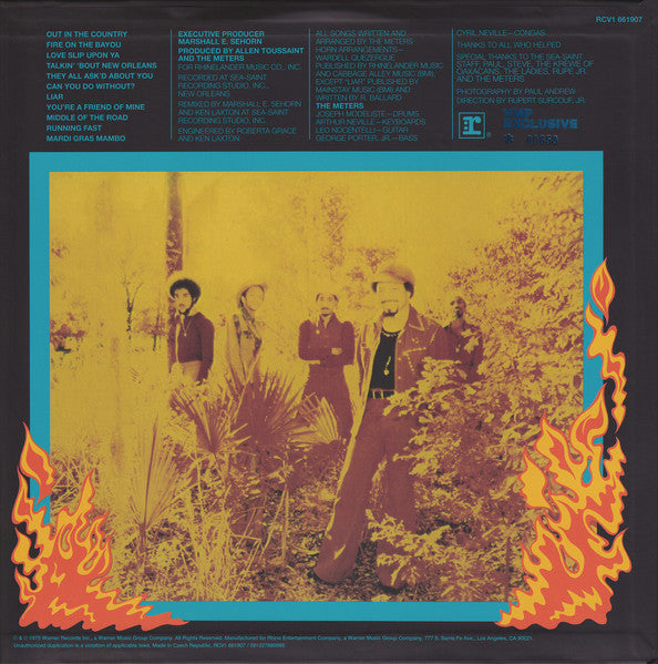 The Meters - Fire On The Bayou (1975) - New LP Record 2022 Reprise Vinyl Me, Please Club USA Aqua-Blue Galaxy 180 gram  Vinyl - Funk / Bayou Funk / Soul - Shuga Records