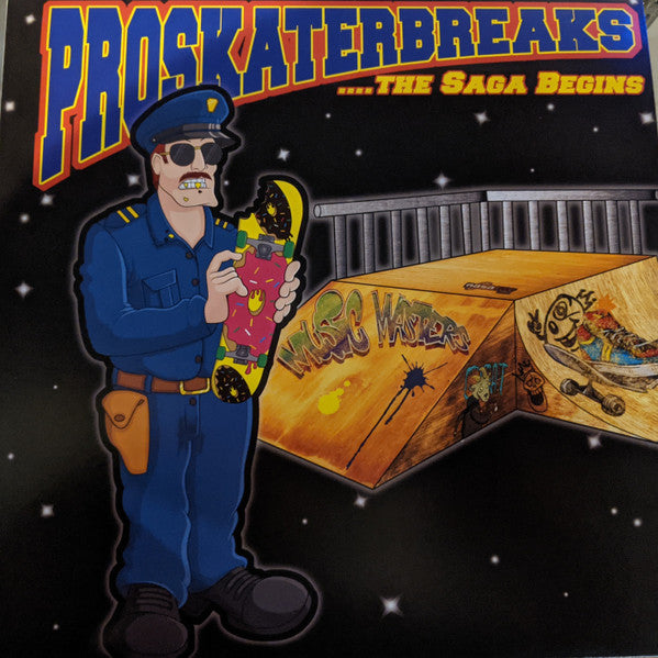 Unknown Artist - Pro Skater Breaks - Mint- LP Record 2022 Relentless Cuts USA Golden Yellow Vinyl, Cue Sheet & Sticker Sheet - Hip Hop / DJ Battle Tool / Breaks