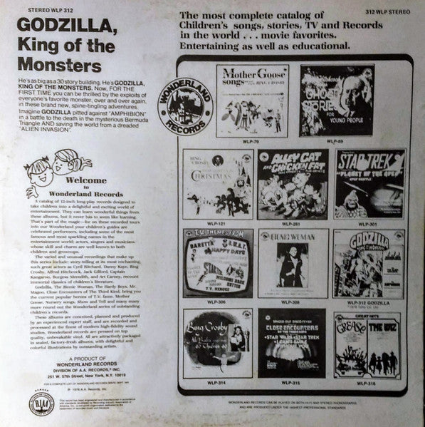 Deals Godzilla King of the Monsters Vinyl Wonderland Records Alien Invasion Amphibion