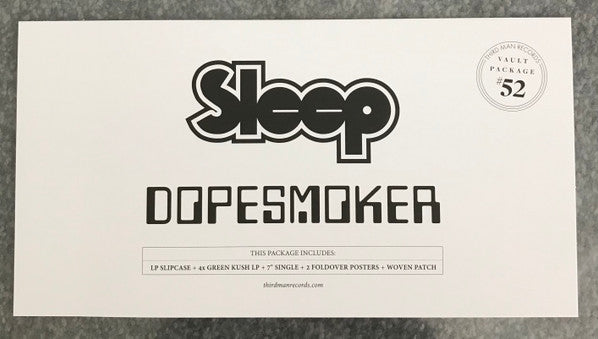 Sleep - Dopesmoker - New 4 LP Record Box Set 2022 Third Man Vault 52 Green Kush 180 gram Vinyl, 7", Patch & 2 Posters - Doom Metal / Stoner Rock