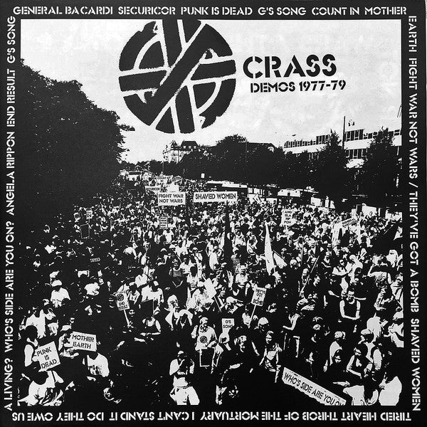 Crass - Demos 1977-79 (2007) - Mint- LP Record 2022 Unofficial Europe Black Vinyl - Punk Rock