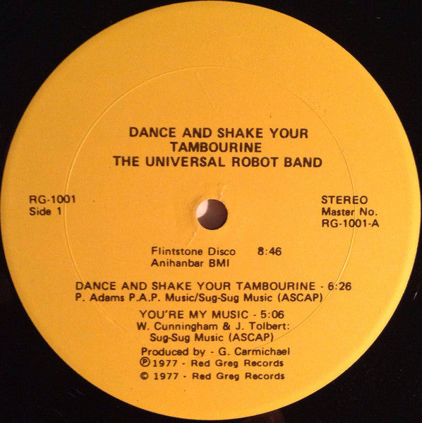 The Universal Robot Band - Dance And Shake Your Tambourine - VG LP Record 1977 Red Greg USA Vinyl - Disco / Funk / Soul