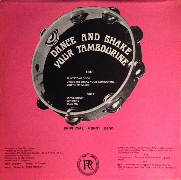 The Universal Robot Band - Dance And Shake Your Tambourine - VG LP Record 1977 Red Greg USA Vinyl - Disco / Funk / Soul