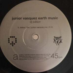 Various – Junior Vasquez Earth Music (DJ Edition) - VG+ 2x 12" Single Record 2002 Tommy Boy USA Vinyl - - Shuga Records