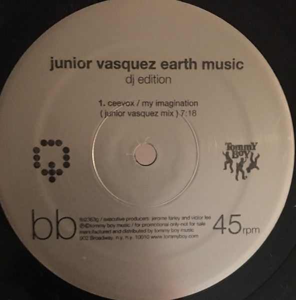 Various – Junior Vasquez Earth Music (DJ Edition) - VG+ 2x 12" Single Record 2002 Tommy Boy USA Vinyl - - Shuga Records