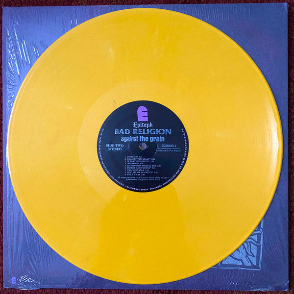 Bad Religion - Against the Grain (1990) - Mint- LP Record 2014 Epitaph Yellow Vinyl (500 made) - Punk Rock / Hardcore