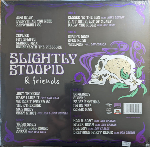 Slightly Stoopid - Slightly Stoopid & Friends "Live At Roberto's" Tri Studios 9.13.11- New 4 LP Record 2021 Stoopid Purple Black Smoke Vinyl - Reggae - Shuga Records