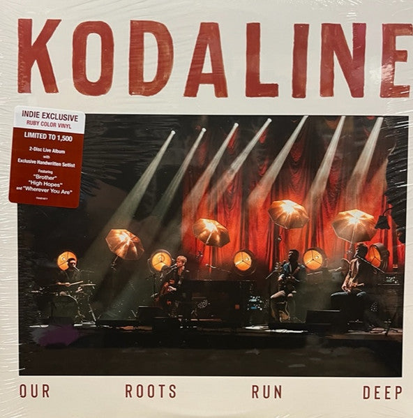 Kodaline - Our Roots Run Deep - New 2 LP Record 2022 Concord Ruby Vinyl & Insert - Indie Rock