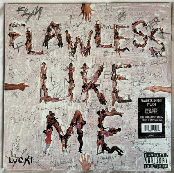 Lucki - Flawless Like Me - New 2 LP Record 2023 Empire USA Pink & White Galaxy Vinyl - Hip Hop / Trap - Shuga Records