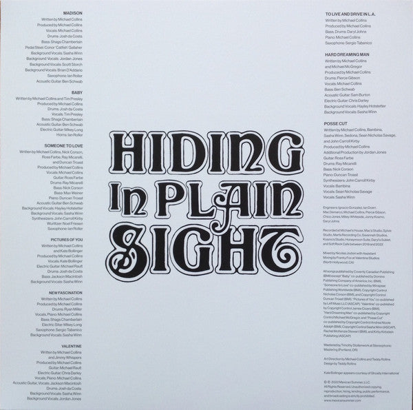 Drugdealer - Hiding In Plain Sight - Mint- LP Record 2022 Mexican Summer Wine Rouge Vinyl & Download - Indie Rock / AOR / Alternative Rock