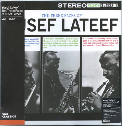 Yusef Lateef - The Three Faces Of Yusef Lateef (1960) - New LP Record 2022 Vinyl Me Please Riverside 180 gram Vinyl & Booklet - Jazz / Free Jazz