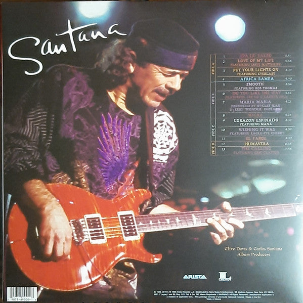 Santana ‎– Supernatural (1999) - New 2 LP Record 2019 Arista Legacy Vinyl - Blues Rock / Classic Rock - Shuga Records