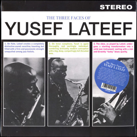 Yusef Lateef - The Three Faces Of Yusef Lateef (1960) - New LP Record 2023 Life Goes On Europe Vinyl - Jazz