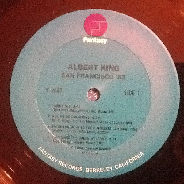 Albert King - San Francisco '83 - VG+ LP Record 1983 Fantasy USA Original Vinyl - Electric Blues - Shuga Records