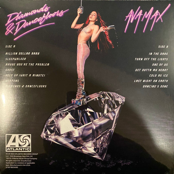 Ava Max - Diamonds & Dancefloors - Mint- LP Record 2023 Atlantic Amazon Exclusive Neon Violet Vinyl - Pop / Dance-pop - Shuga Records