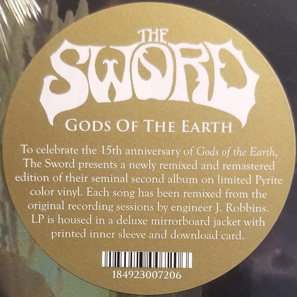 The Sword - Gods Of The Earth (2008) - New LP Record Store Day 2023 Kemado RSD Pyrite Gold & Black Vinyl & Download - Stoner Rock / Doom Metal / Heavy Metal - Shuga Records