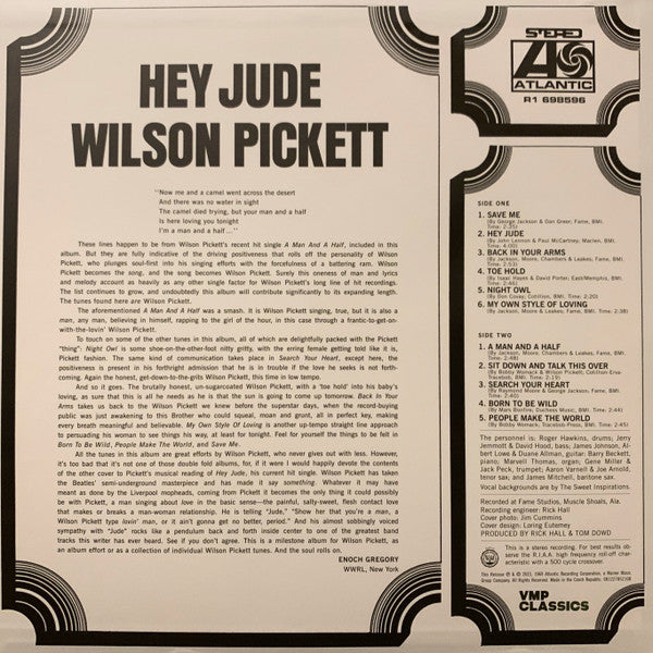 Wilson Pickett – Hey Jude (1969) - New LP Record 2023 Atlantic Vinyl Me Please Club 180 gram Vinyl - Soul / Funk / R&B