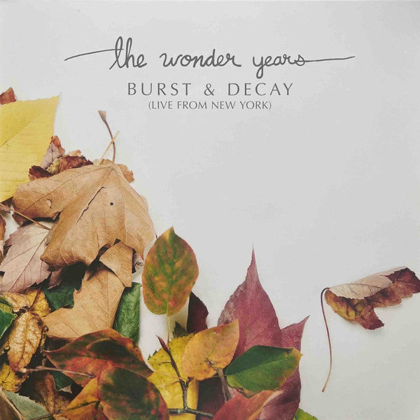 The Wonder Years - Burst & Decay (Live From New York) - New LP Record Store Day 2023 Hopeless White with Red, Orange, & Green Splatter Vinyl - Rock / Pop Punk / Acoustic