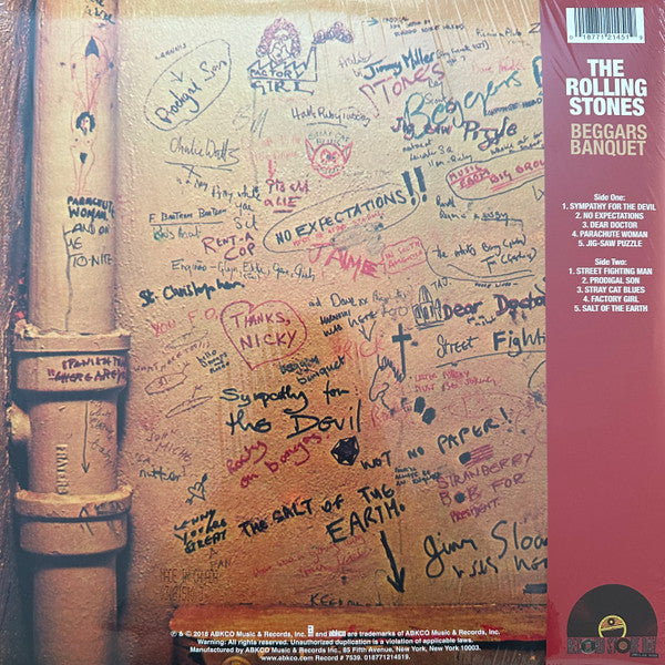 The Rolling Stones - Beggars Banquet (1968) - New LP Record 2023 RSD London ABKCO Swirling Mass 180 gram Vinyl, OBI & Poster - Rock & Roll  / Blues Rock - Shuga Records