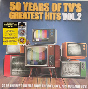 Various - 50 Years Of TV's Greatest Hits - Vol. 2 - New 2 LP Record Store Day 2023 LMLR RSD Clear & Yellow Splatter Vinyl - Soundtrack - Shuga Records