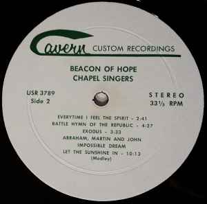 Beacon Of Hope Chapel Singers - Over The Walls - VG+ LP Record 1971 Cavern Custom USA Kansas State Penitentiary Vinyl - Soul / Gospel