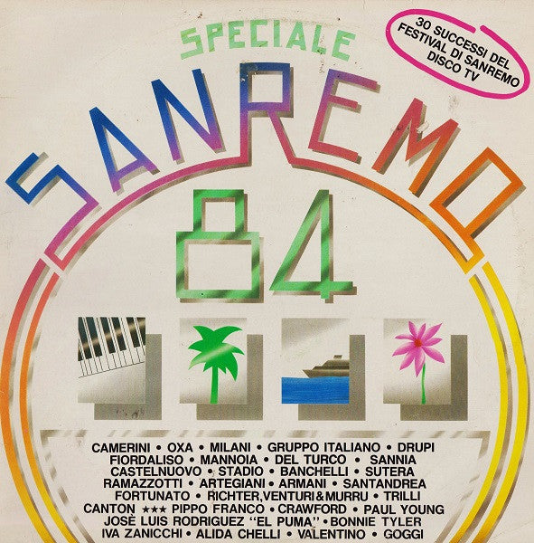 Various - Speciale Sanremo 84 - VG 2 LP Record 1984 CBS Italy Vinyl - Synth-pop / Italo-Disco / Europop