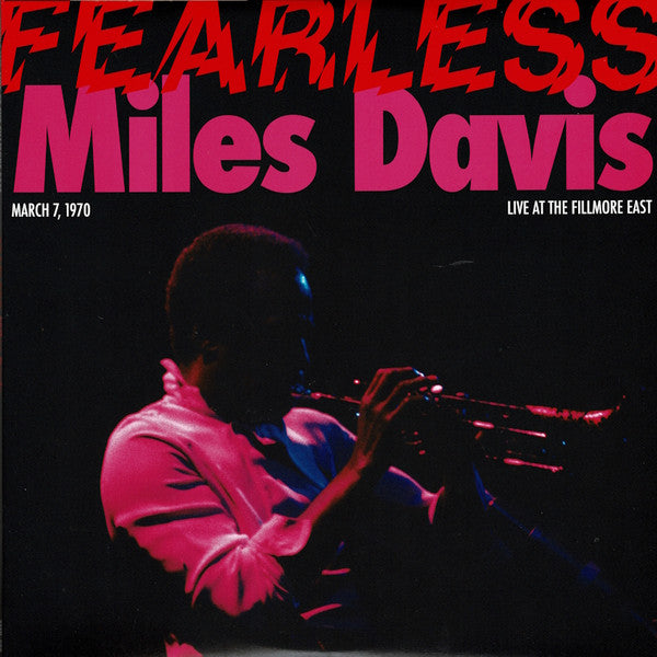 Miles Davis - Fearless (March 7, 1970 Live At The Fillmore East) - New 3 LP Record 2023 Third Man Records Vault 56 Pink, Red, Maroon Vinyl, Patch, Sticker, 7" & Insert - Jazz / Fusion