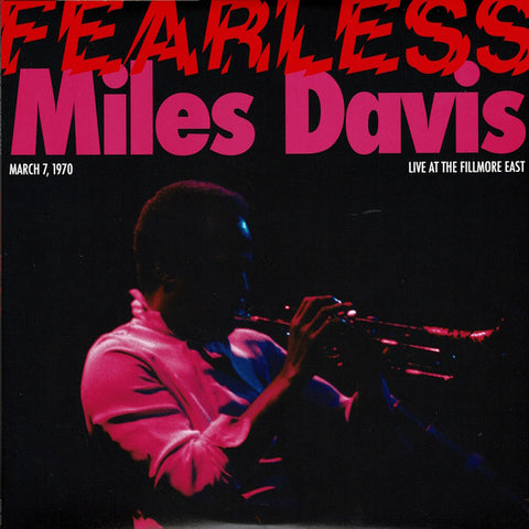 Miles Davis - Fearless (March 7, 1970 Live At The Fillmore East) - New 3 LP Record 2023 Third Man Records Vault 56 Pink, Red, Maroon Vinyl, Patch, Sticker, 7" & Insert - Jazz / Fusion - Shuga Records