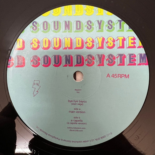 LCD Soundsystem - Bye Bye Bayou - New 12: single Record 2009 DFA Vinyl - Electro / Disco / New Wave