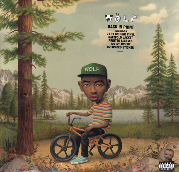 Tyler, The Creator - Wolf (2013) - New 2 LP Record 2023 Columbia Sony Pink Vinyl, Insert & Sticker - Hardcore Hip Hop / Horrorcore - Shuga Records