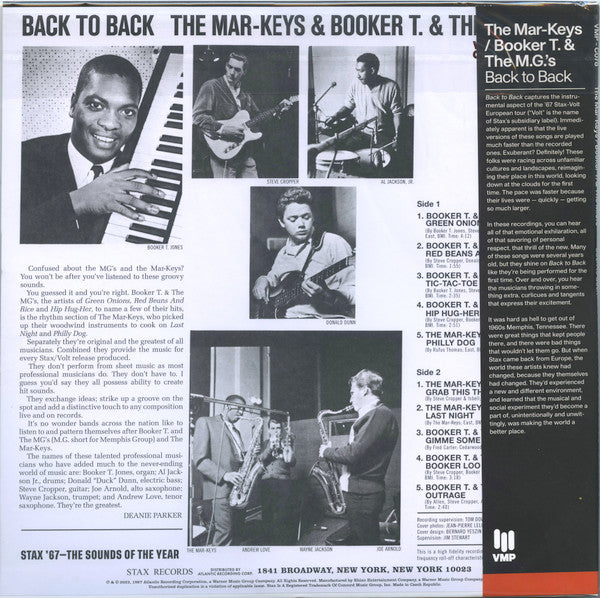 The Mar-Keys / Booker T. And The MG's - Back To Back (1967) - New LP Record 2023 Stax Vinyl Me Please 180 gram Vinyl & Booklet - Soul / Rhythm & Blues - Shuga Records