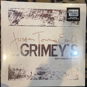 Justin Townes Earle - Live At Grimey's (2015) - New EP Record Store Day Black Friday 2023 BMG Craft Recordings RSD Baby Blue Vinyl - Country / Folk