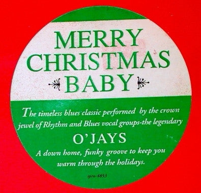 The O'Jays – The Christmas Song - Mint- 12" Single Record 1991 EMI USA Promo Red Vinyl - Holiday / Soul / R&B - Shuga Records