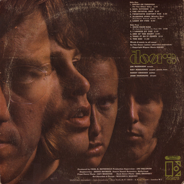 The Doors - The Doors (1967) - VG LP Record 1974 Elektra Butterfly Label Vinyl - Classic Rock / Psychedelic Rock - Shuga Records