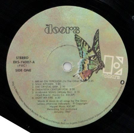 The Doors - The Doors (1967) - VG LP Record 1974 Elektra Butterfly Label Vinyl - Classic Rock / Psychedelic Rock - Shuga Records