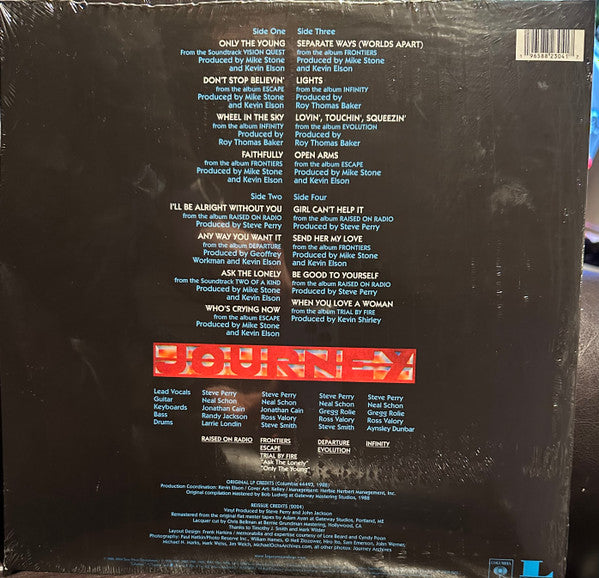 Journey - Greatest Hits (1988) - New 2 LP Record 2024 Columbia 180 gram Vinyl - Pop Rock / Classic Rock