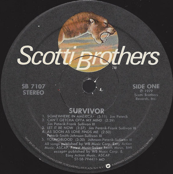 Survivor - Survivor - Mint- LP Record 1979 Scotti Bros USA Vinyl - Pop Rock / Hard Rock - Shuga Records